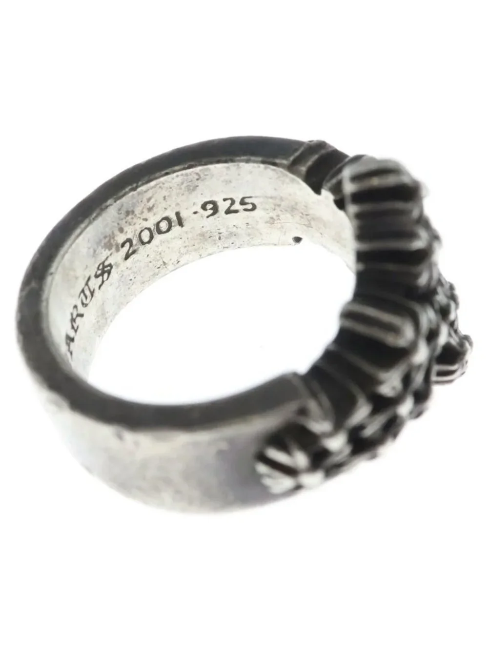 Chrome Hearts Cemetery Points Ring Silver